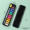 12 colors [1 piece of water absorption sponge+1 tap water pen]