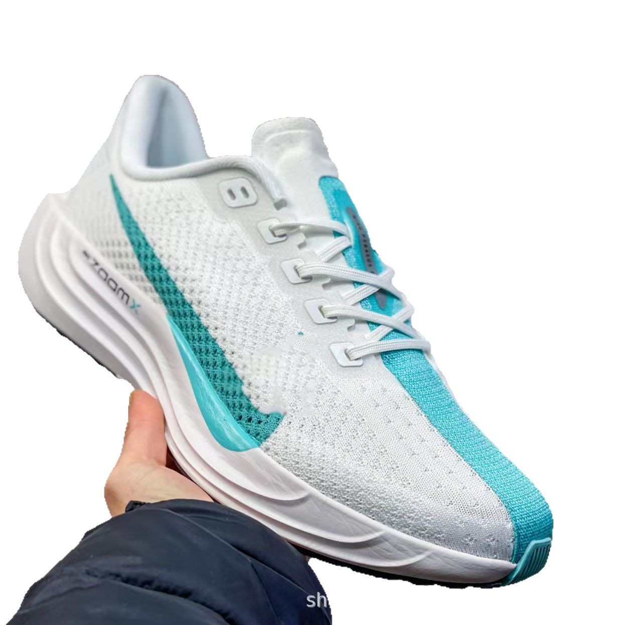 Pegasus Plus Marathon de doble capa, todo fósforo, antideslizante, resistente al desgaste, zapatos para correr casuales de corte bajo, malla para hombres y mujeres