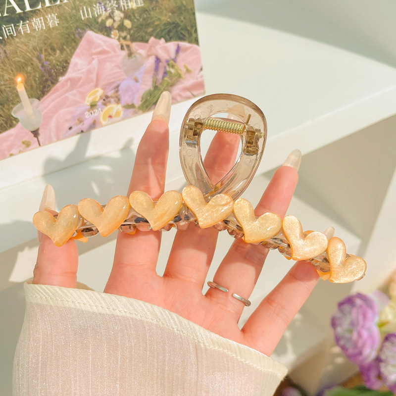 Clip de agarre simple de verano, volumen de cabello de alta calidad, clip de tiburón, horquilla grande, horquilla, nuevo cabello femenino, tocado 2024