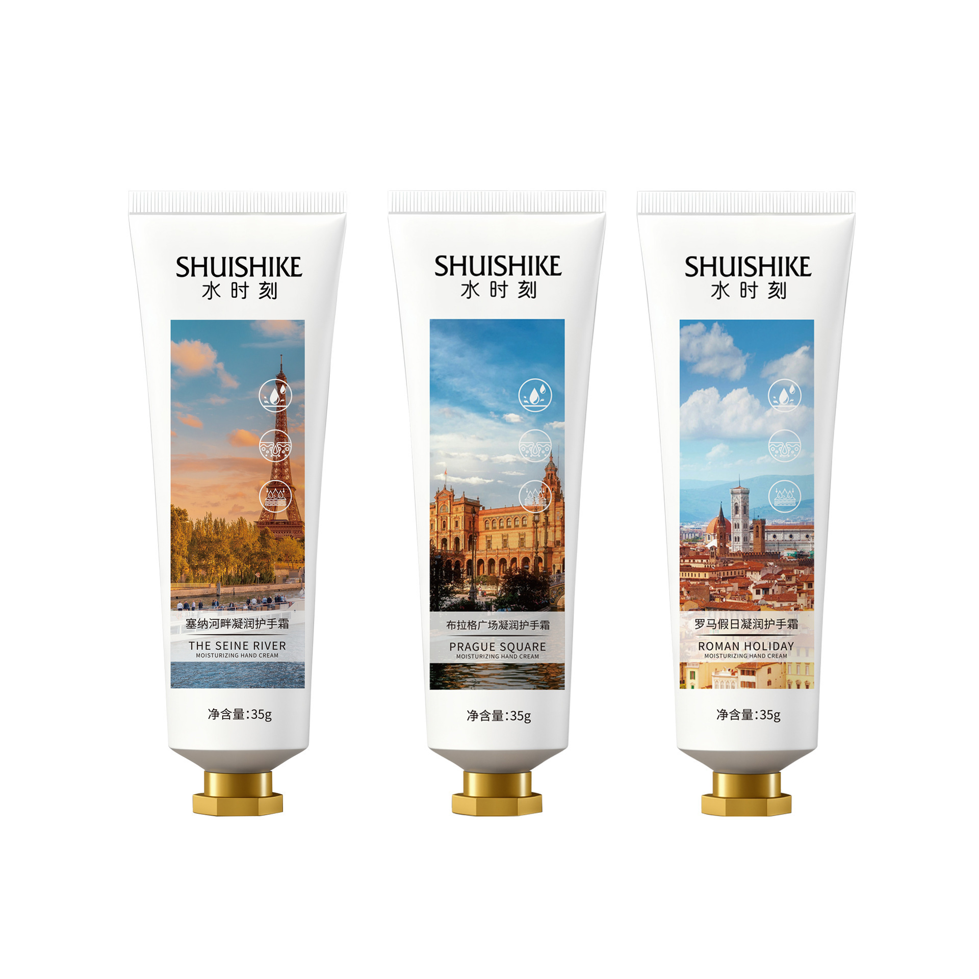 Agua Momento City Wind Condensing Hand Cream Kit de regalo para bodas hidratante, regalo de acompañante de negocios