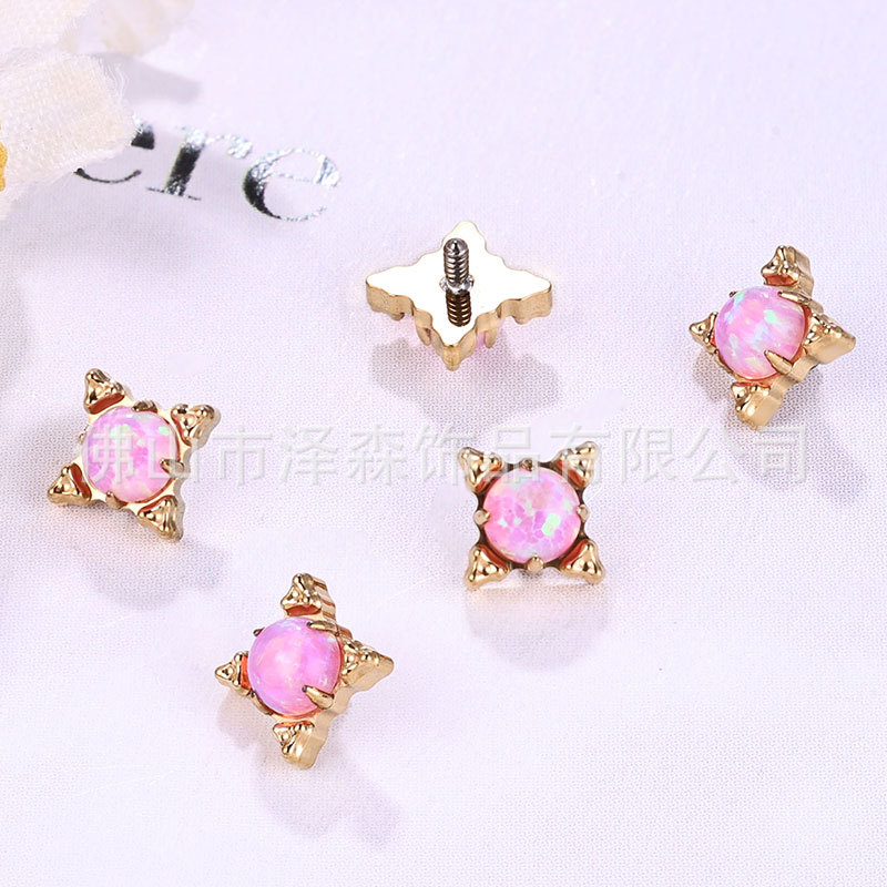 Labret stud lip piercing jewelry styling detail