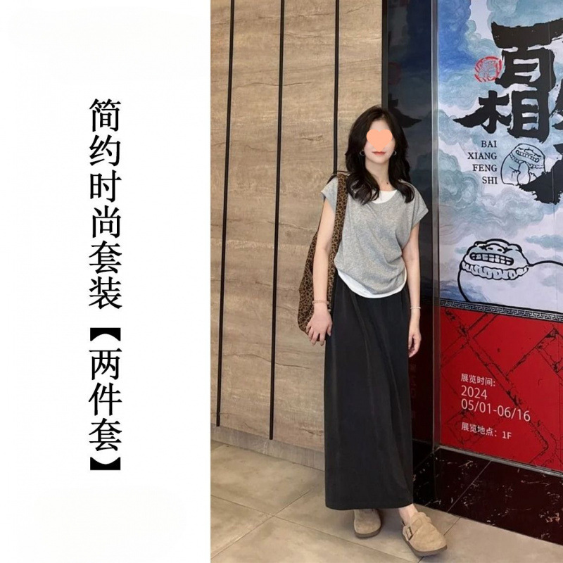 심플하고 패셔너블한 슈트 [고품질] 투피스 세트