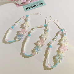 韓系ins水晶星星手提鏈串珠掛飾手繩通用手機殼ccd相機手機掛繩女