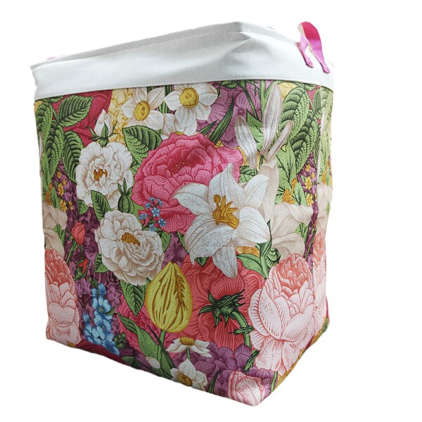 Clothing trunk double zipper with steel ring thickened canvas…