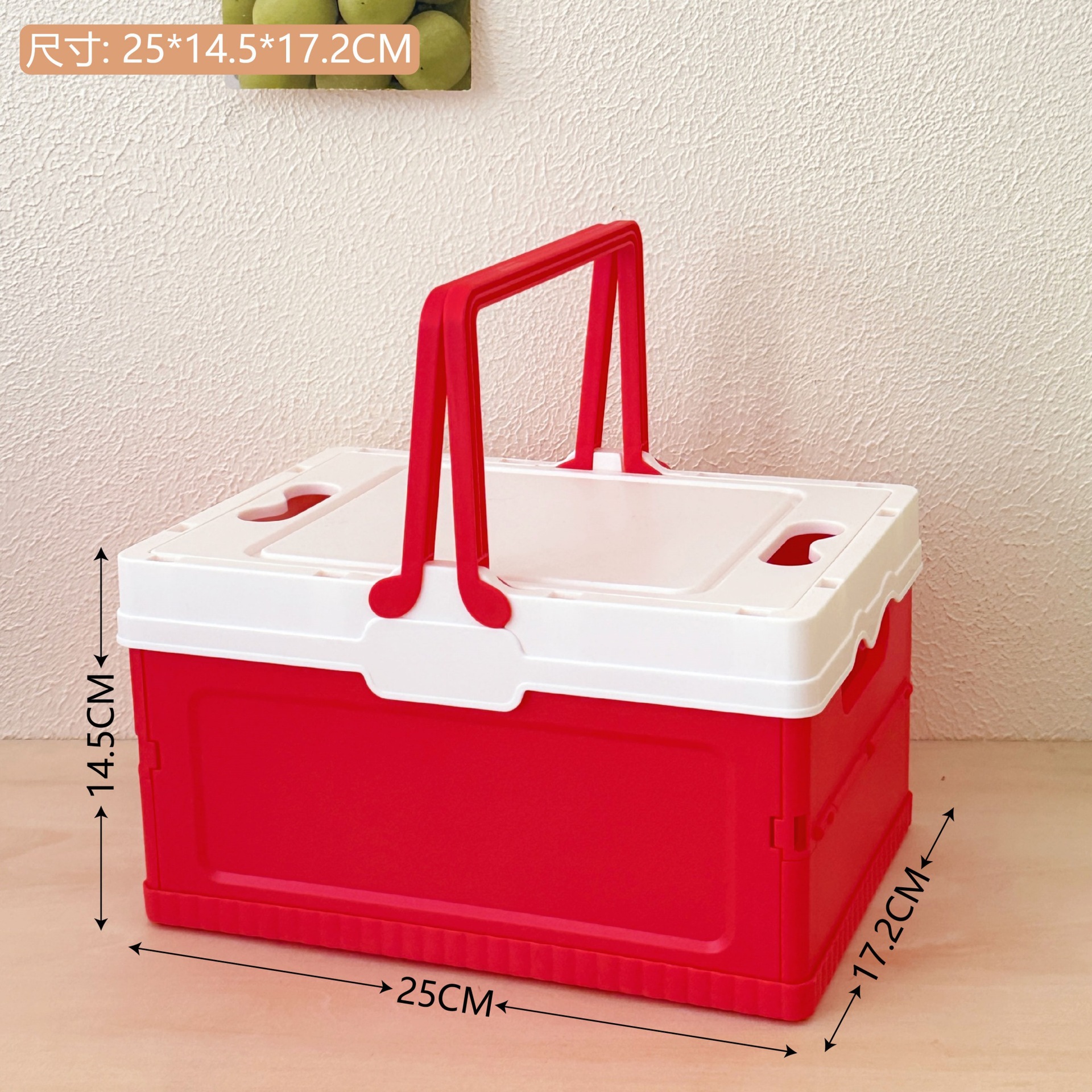 Canasta de picnic al aire libre ins apilamiento canasta de almacenamiento plegable Salida de primavera canasta de vegetales japoneses canasta de lavandería canasta portátil