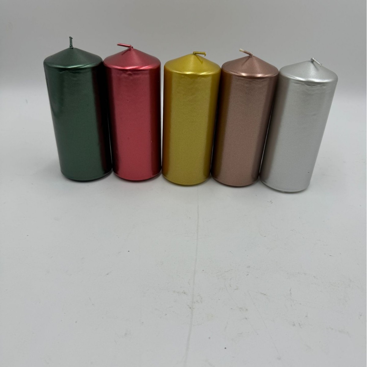 Velas de columna prensadas 3x4 religiosas en colores blanco y surtidos sin humo para aromaterapia