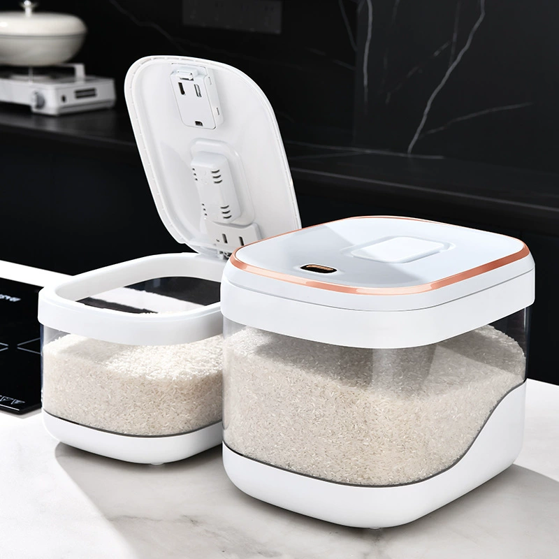 Ведро для риса, защищенное от насекомых, влагостойкий герметичный бытовой резервуар для хранения муки, ящик для хранения риса, съедобный рисовый контейнер для лапши