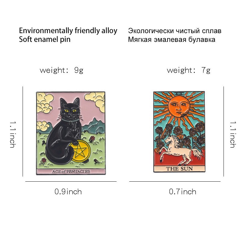 11g Weight Brooches Classification Retro Punk Pin Animal Cat Alloy Plating Unisex Brooches