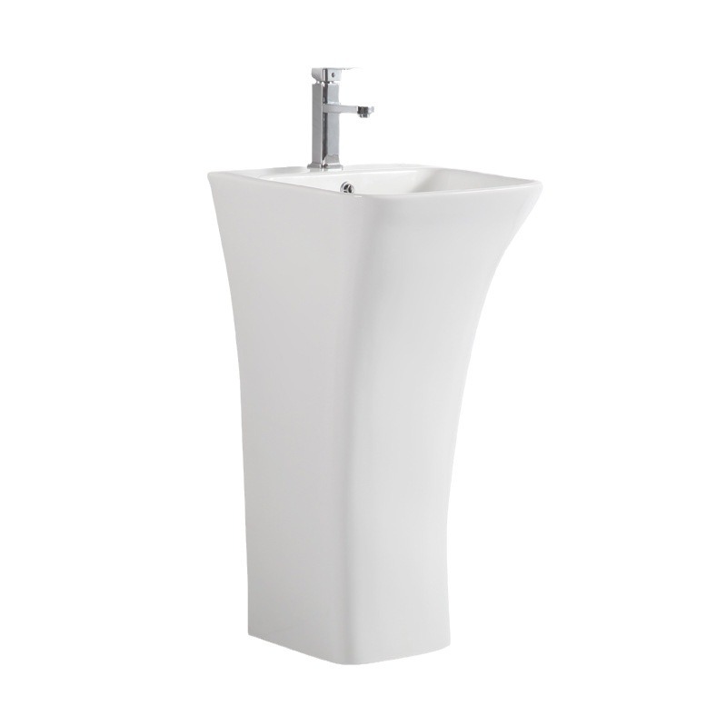 lavabo de columna integral lavabo de cerámica de color balcón lavabo de baño lavabo de baño lavabo de piso