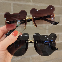 Children's sunglasses, UV protection for boys and girls, super cute baby glasses, bear ear shaped photo sunglasses