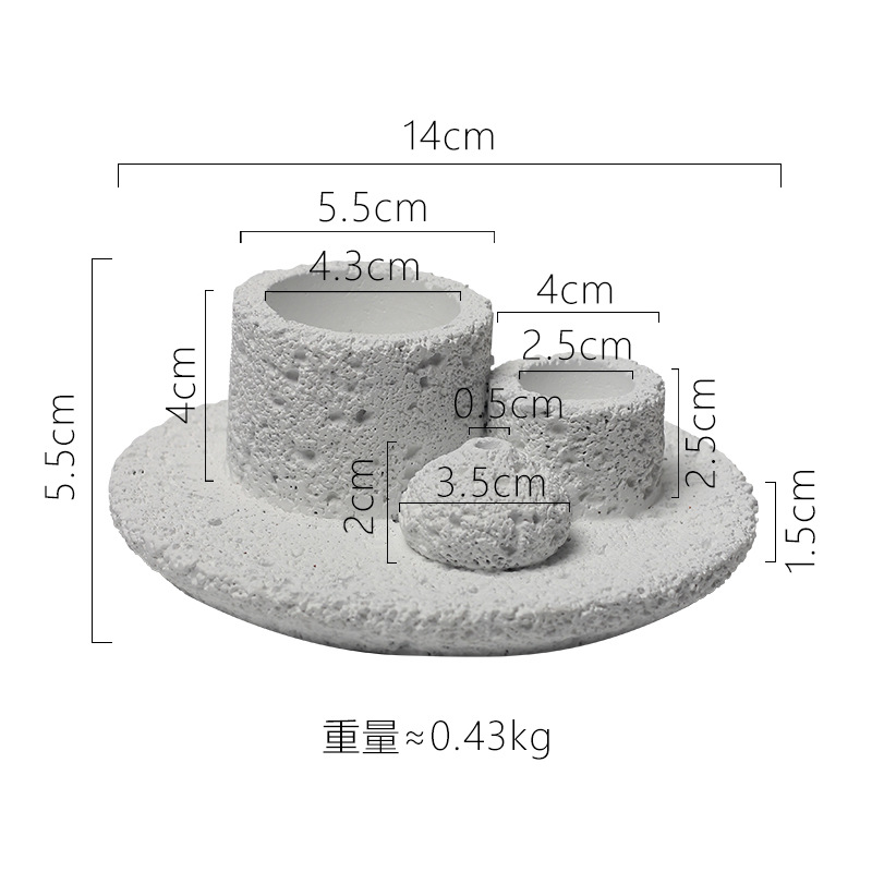 AK410 white cement multifunctional cup (only empty cups are sent)