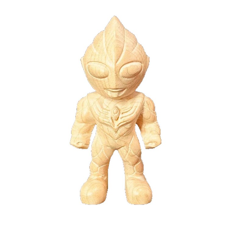 桃木迪加ウルトラマンの腕の工芸品の男の子の誕生日プレゼントの木彫りの漫画のアイデアのデスクトップの置物|undefined