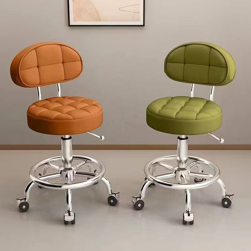 Modern Minimalist Makeup Chair, Swivel Lift Chair for Home Use, Bar Stool with Backrest, Barber Shop Chair, Light Luxury Beauty Chair