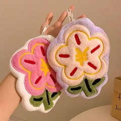 花のタオルを拭きます。