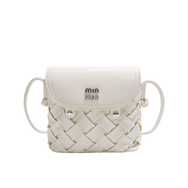 Bolsa de alta calidad transfronteriza bolso de tejido de mujer bolso cuadrado de mujer 2025 otoño y invierno nuevo estilo versátil bolso de hombro bolso de viaje