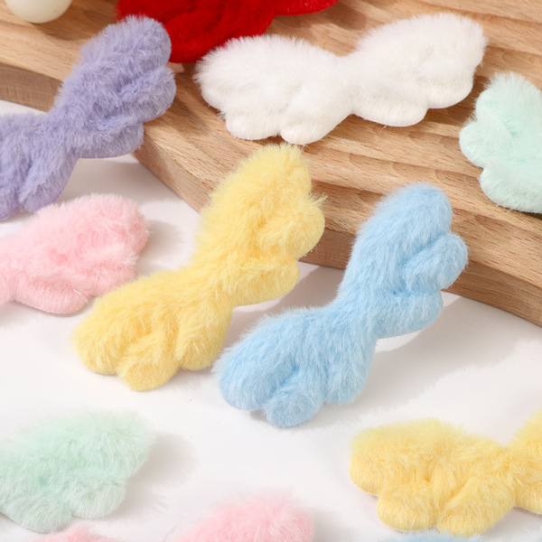 cute plush angel wings with accessories