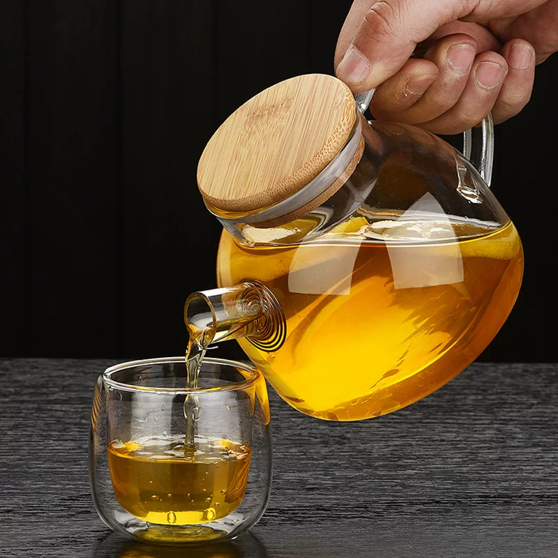 Glass tea set, flavored tea, gift box, teapot, Birthday gift