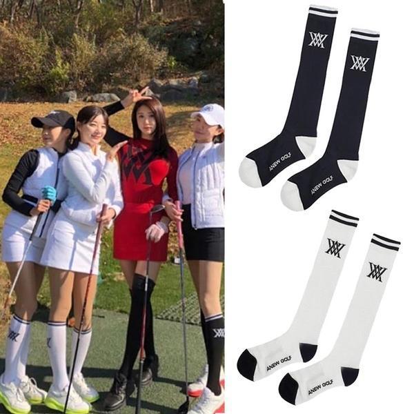 Korean Original Golf Women's Socks, Stockings, Sports and Leisure Ball Socks, Fashionable Elastic High Socks, Pure Cotton and Breathable