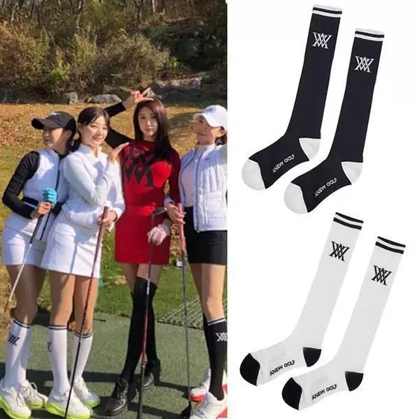 Korean Original Golf Women's Socks, Stockings, Sports and Leisure Ball Socks, Fashionable Elastic High Socks, Pure Cotton and Breathable