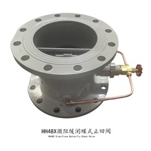HH48X微阻缓闭蝶式止回阀 缓闭防回流阀 微阻缓闭蝶式止回阀HH49X