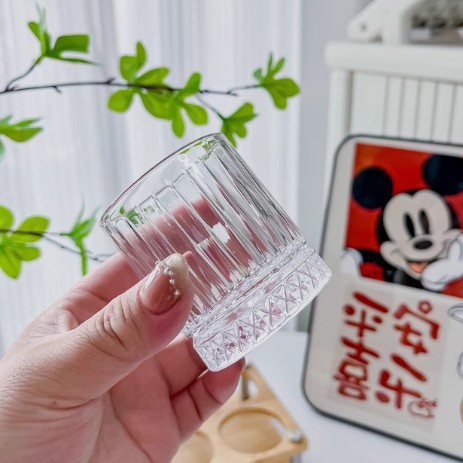Taza de cerveza dos dos tazas de vino blanco conjunto de vidrio de cristal de alta calidad casero sensación de alto grado dos tazas de licores de vino extranjero