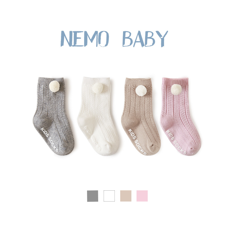 21 nuevos calcetines para bebés de primavera y otoño que dispensan Calcetines antideslizantes para bebés calcetines de algodón para niños de boca suelta sin hueso recién nacido