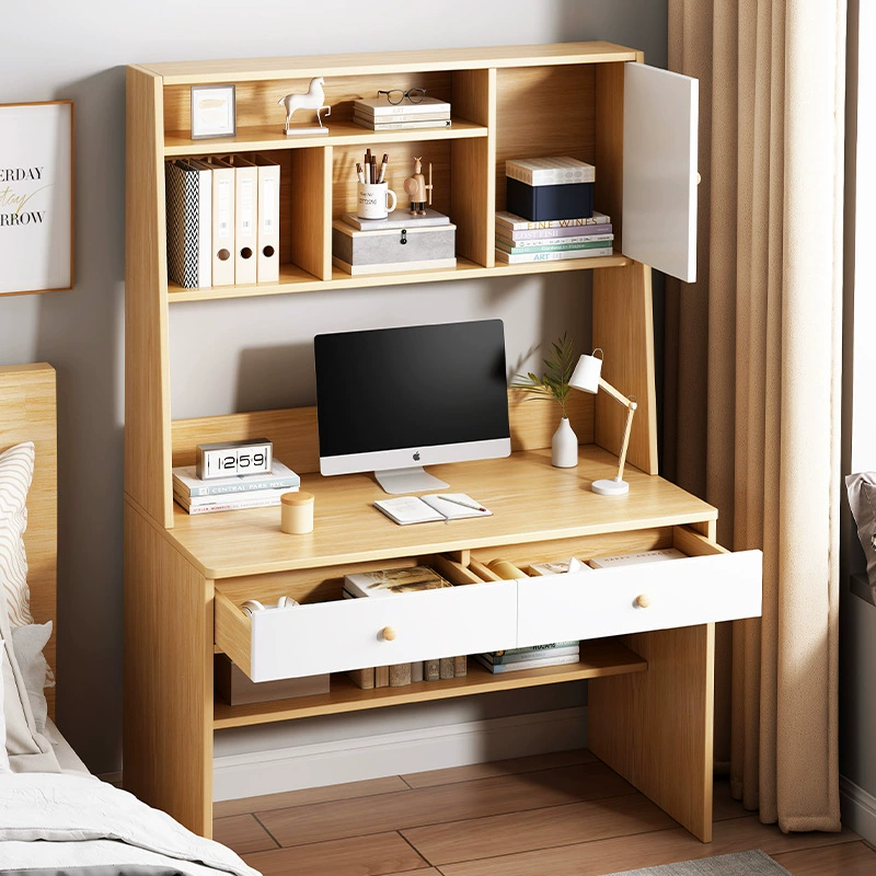 Yijiada Компьютерный стол Домашний офисный стол Простой студенческий книжная полка Комбинированный письменный стол Спальня Учебный стол Стол