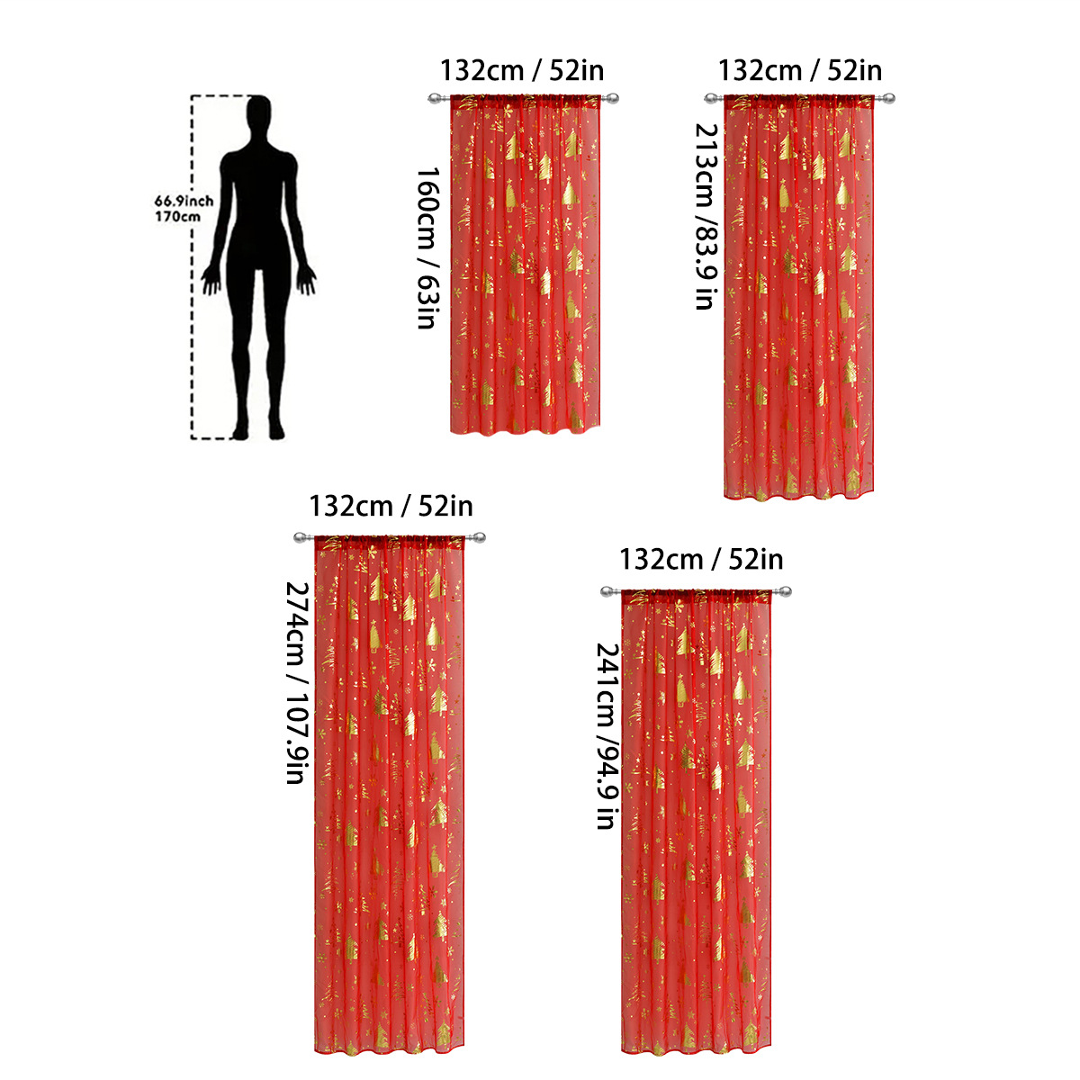 Transfronterizos de una sola cadena de trilon nevada de Navidad cortinas cortinas cortinas de barra Amazon TEMU en stock cortinas de productos terminados