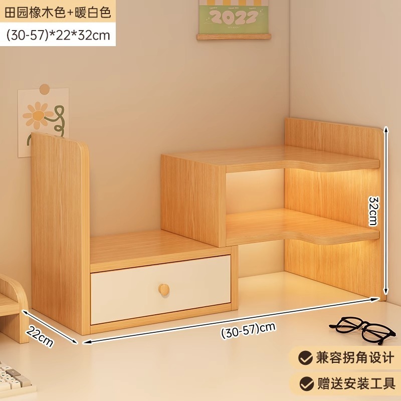 デスクトップ本棚デスク収納ラックデスク収納ラック学生寮収納ラックデスク化粧品収納ラック|undefined
