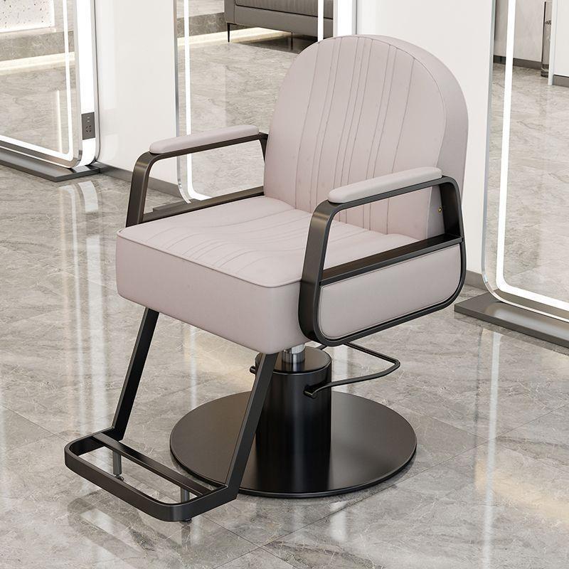 Silla de peluquería silla de salón de peluquería silla de corte de pelo silla de elevación rotativa de acero inoxidable silla de barbero image 7