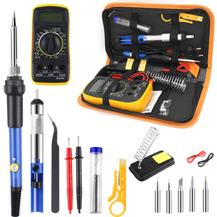 Cross-border 60W adjustable temperature internal heating electric soldering iron multimeter household maintenance solder constant temperature soldering iron suit