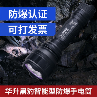 Huasheng Panther 502 strong aluminum alloy flashlight LED rechargeable outdoor lighting petrochemical plant explosion-proof flashlight