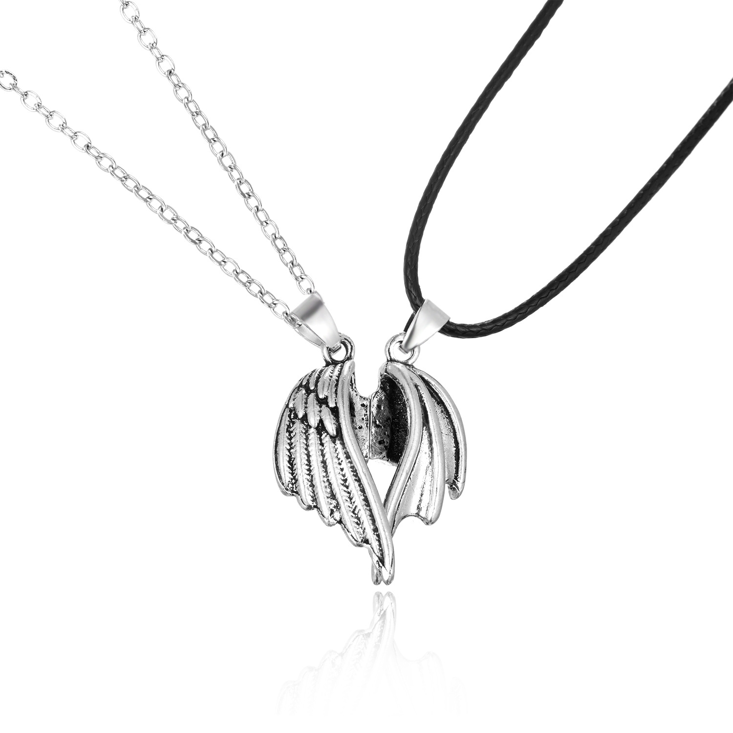 Streetwear Wings Alloy Plating Valentine's Day Unisex Pendant Necklace display picture 6