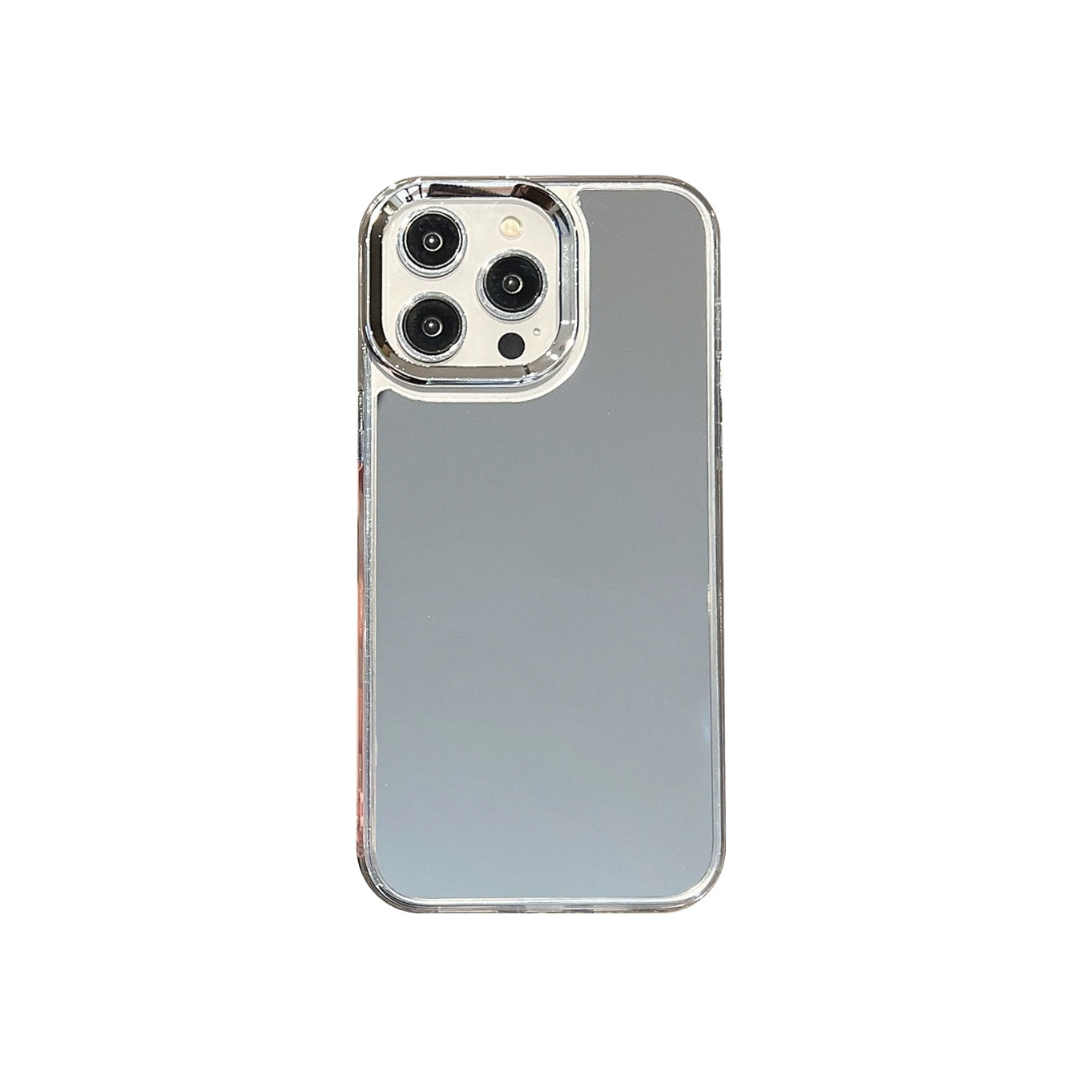 Apple, совместимый чехол для телефона, силиконовый чехол для iPhone 15, зеркальный эффект, 16promax, защита от падений