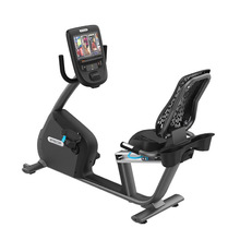 美国必确RBK865商用电磁控背靠卧式健身车健身房智能触屏运动单车