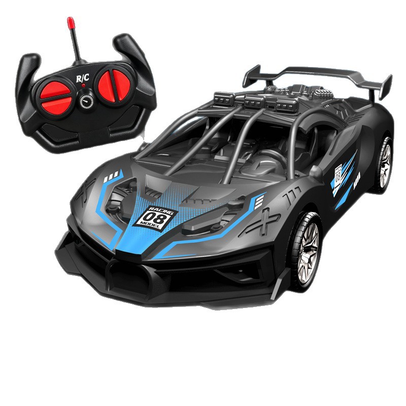 Children's Remote Control Four-Way Racing Car Toy for Boys, Crash-Resistant Racing Car, Drift Car for Stall Selling, Wholesale 5