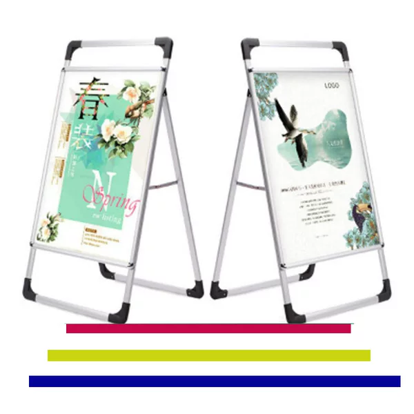 Aluminum alloy B single-sided/double-sided KT board advertising poster stand portable promotional stand
