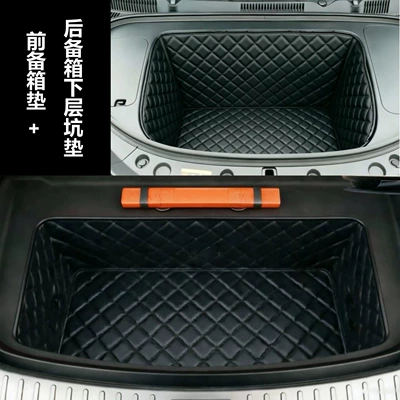 modification, Trunk Mat - black-with-black-lines-front-trunk-mat-lower-trunk-compartment-mat-ideal-i6