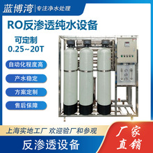 純水設備廠家小型1000升去離子水裝置RO反滲透設備1噸超純水設備