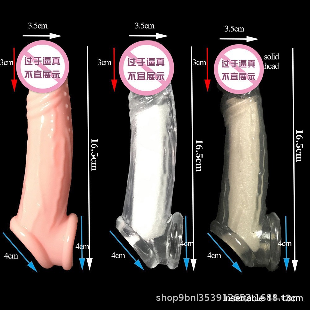 Triple Condom Set with Crystal, Spiked and Delay Sleeve TPE Options — detail image 8