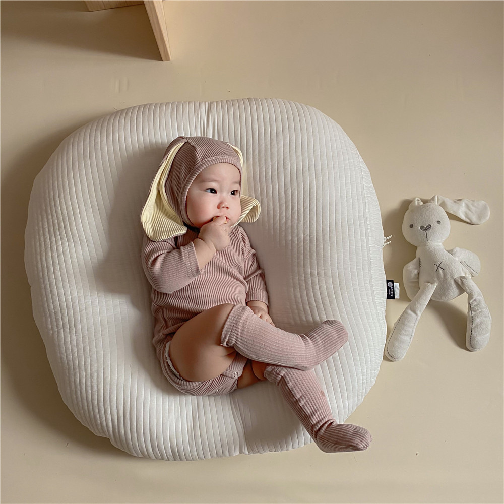 INS Baby Clothing Spring and Autumn Cartoon Rabbit Ear Long Sleeve Baby Climbing Suit