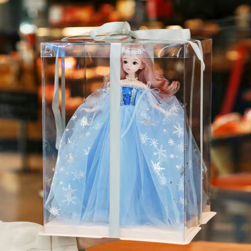 Yi Tian Barbie muñeca caja de regalo traje de regalo de cumpleaños flash boda muñeca jugar casa muñeca chica juguete