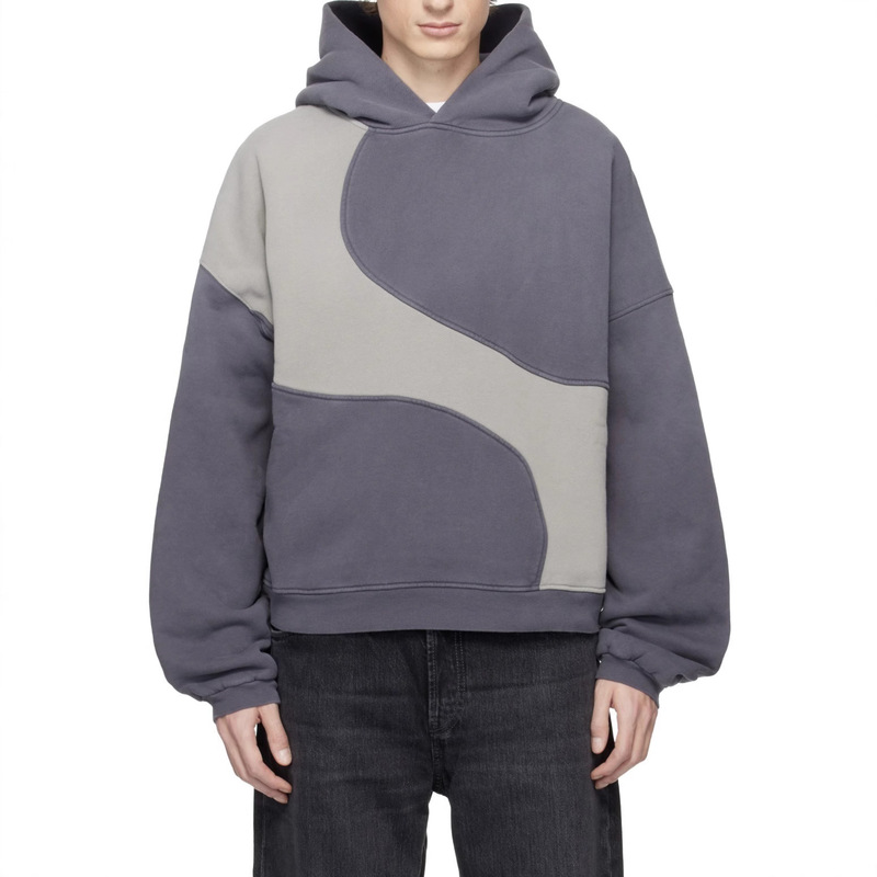 Erl Martin Cortis Same Style Deconstructed Patchwork Hooded Sweatshirt Erl Martin Cortis Same Style Deconstructed Patchwork Hooded Sweatshirt