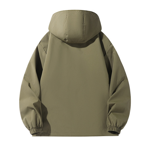 New hooded jacket, men's fashionable men's assault suit, men's spring and autumn jacket, waterproof and windproof outer, protective coat