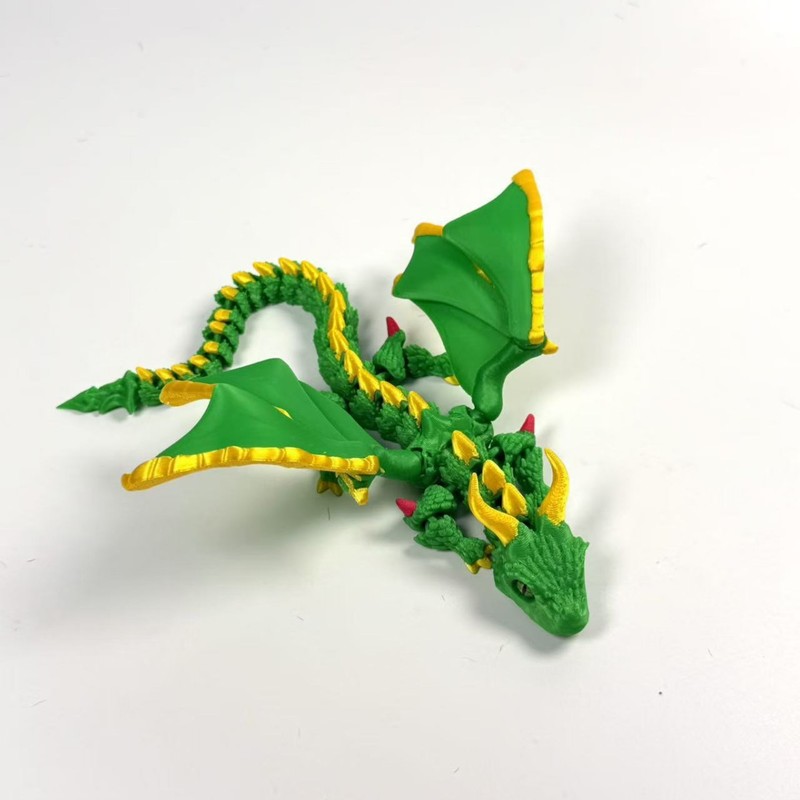 3d打印多色玩具爆款大角飞龙关节可动立体儿童装饰摆件礼物模型|undefined