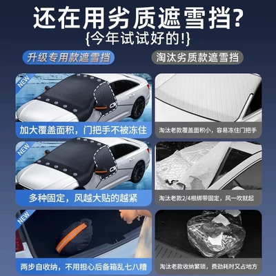Oxford Cloth Front Windshield Anti-Frost: Car snow shield