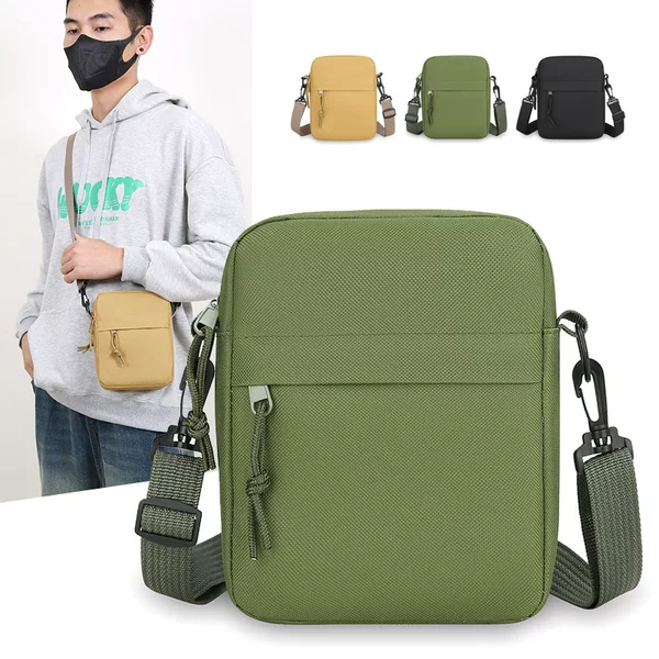 Shoulder Bag Men's 2024 New Cross-border Casual Mobile Phone Bag Small Satchel Sports Trendy Brand Men's Crossbody Bag Backpack for Men