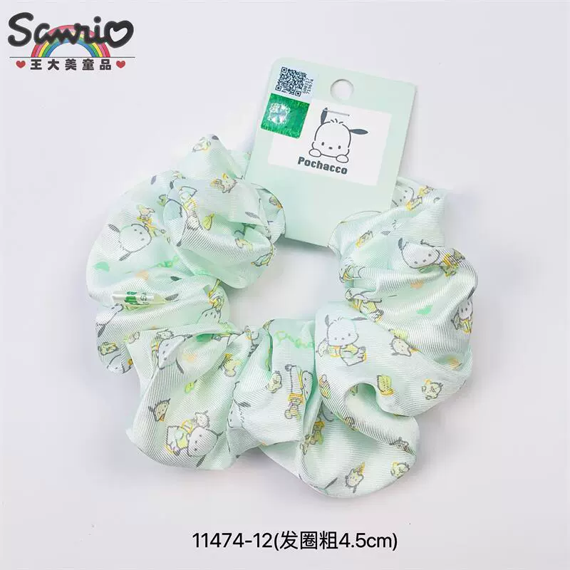 Sanrio тканевое кольцо для волос KT Cat Curomi, для девочки, хвостик, милый высокий объёмный бант