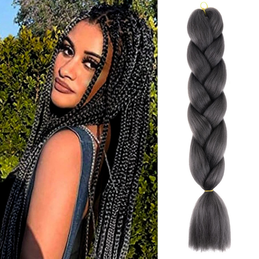 Trenzas Africanas Sintéticas de Fibra de Alta Temperatura para Crochet image 44