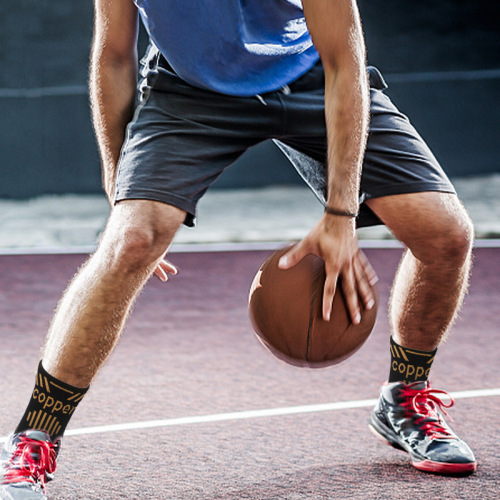 Maxwell's new copper ion ankle support nylon knitted breathable basketball running mountaineering elastic ankle support